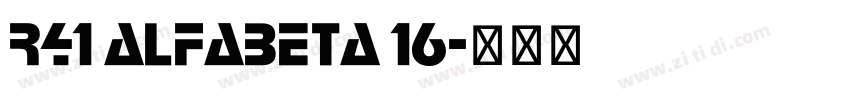 R41 Alfabeta 16字体转换